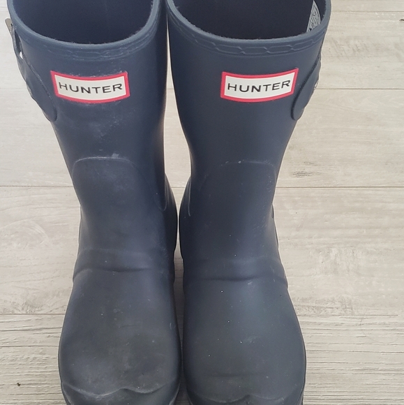 Hunter Original Tour Short Packable Rainboots w/Welly Socks - Picture 1 of 4